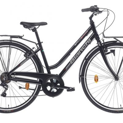 PRE-OWNED BIANCHI SPILLO LADIES BIKE with WIRE BASKET